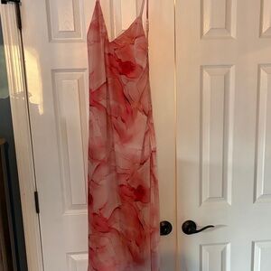 Lulus: Elegant Pink and Gold accented Dress